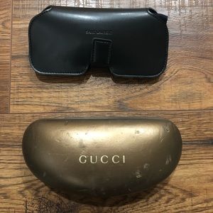 👓Gucci and Saint Laurent sunglasses case duo 🕶